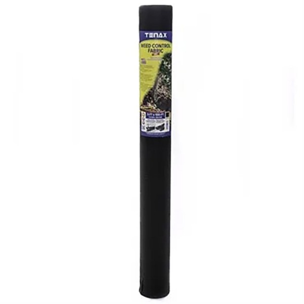 100' L x 3' H Tenax 10 Year Weed Control Garden Landscape Fabric - Black