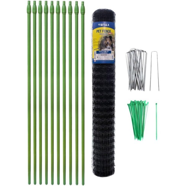 Tenax DIY Pet Fence Kit Pet Containment Fence 4' x 100' - 2A230073 (Fence)