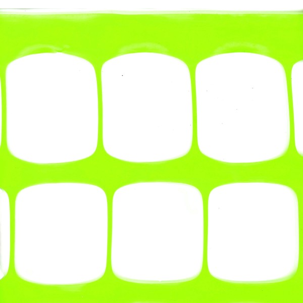 50' L x 4' H Tenax Guardian LW Construction Warning Barrier - Fluorescent Yellow
