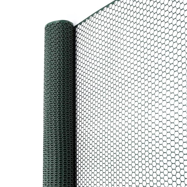 25' L x 3' H Tenax Poultry Netting and Fencing - Green