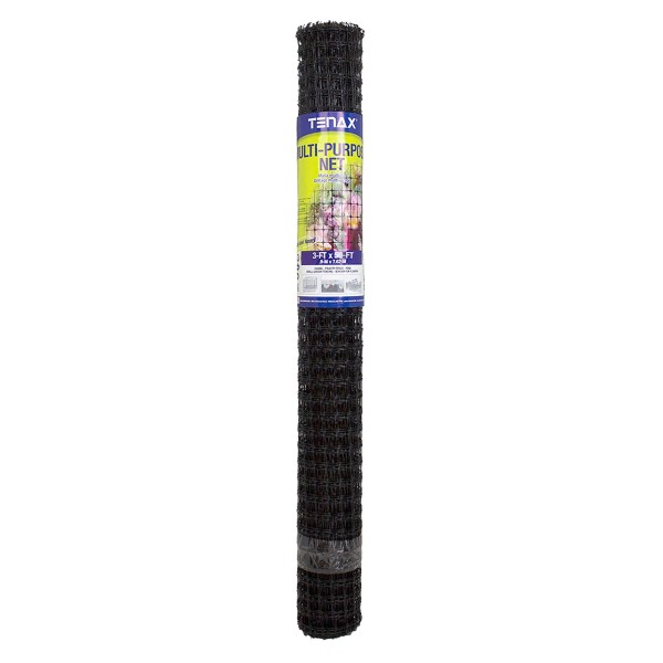 50' L x 3' H Tenax Multipurpose Fencing - Black