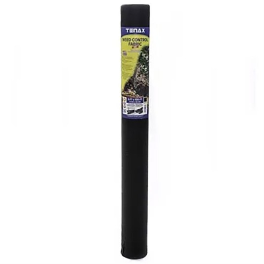 100' L x 3' H Tenax 5 Year Weed Control Garden Landscape Fabric - Black (Case of 14)