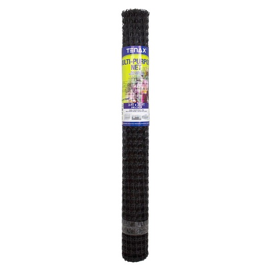 25' L x 3' H Tenax Multipurpose Fencing - Black