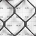 Tenax Sentry HD Heavy Duty Safety Fence 4' X 50' Black 64315809 (Grid Shown For Scale)