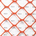 Tenax Sentry LW Safety Fence 4' X 100' Orange 2A150179 (Grid Shown For Scale)